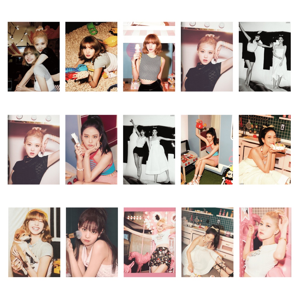 Lomo Card 45 Ảnh BLACKPINK - 2021 Summer Diary Everland