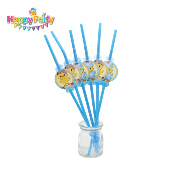 set gà xanh phụ kiện trang trí sinh nhật thôi nôi mega mini - Chips Happy Birthday bé trai