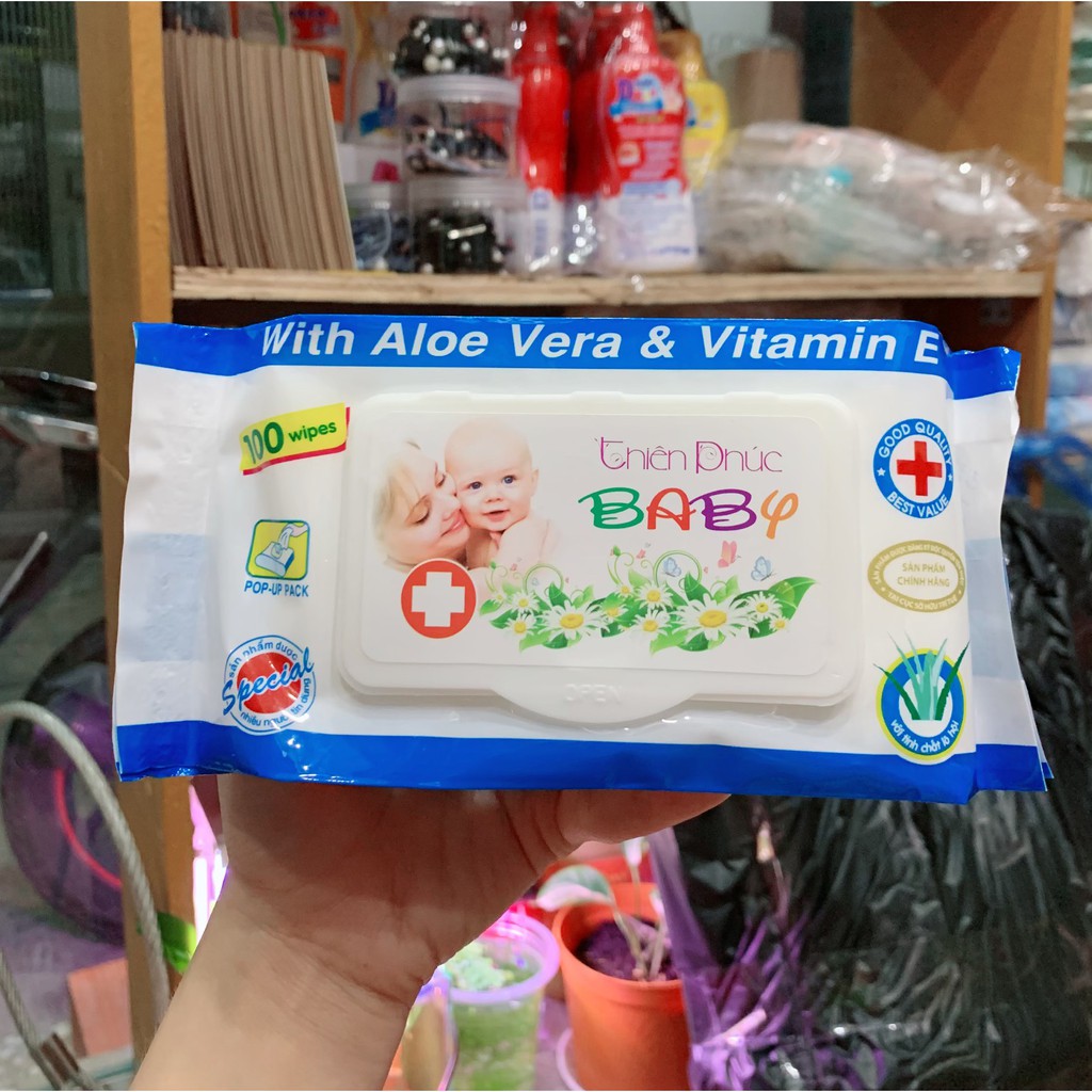 KHĂN GIẤY ƯỚT GÓI 100 tờ