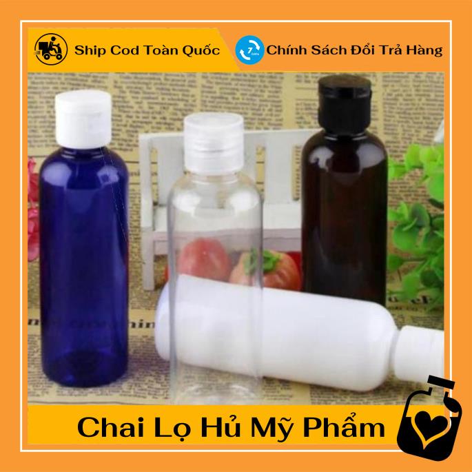 [TOP GIÁ RẺ] Chai lọ nhựa pet nắp bật [100ml,50ml,30ml,20ml] chiết mỹ phẩm, dầu gội, sữa tắm ,Xưởng Chai Lọ