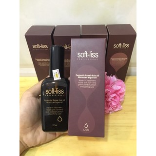 Tinh dầu dưỡng tóc Argan Soft Liss 125ml ( mãu tròn) "