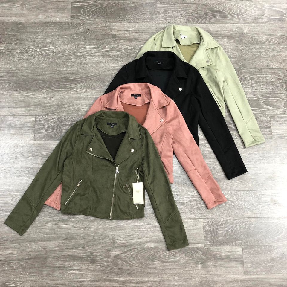 Áo Khoác Da Lộn Nữ BLASHE Hàng VNXK