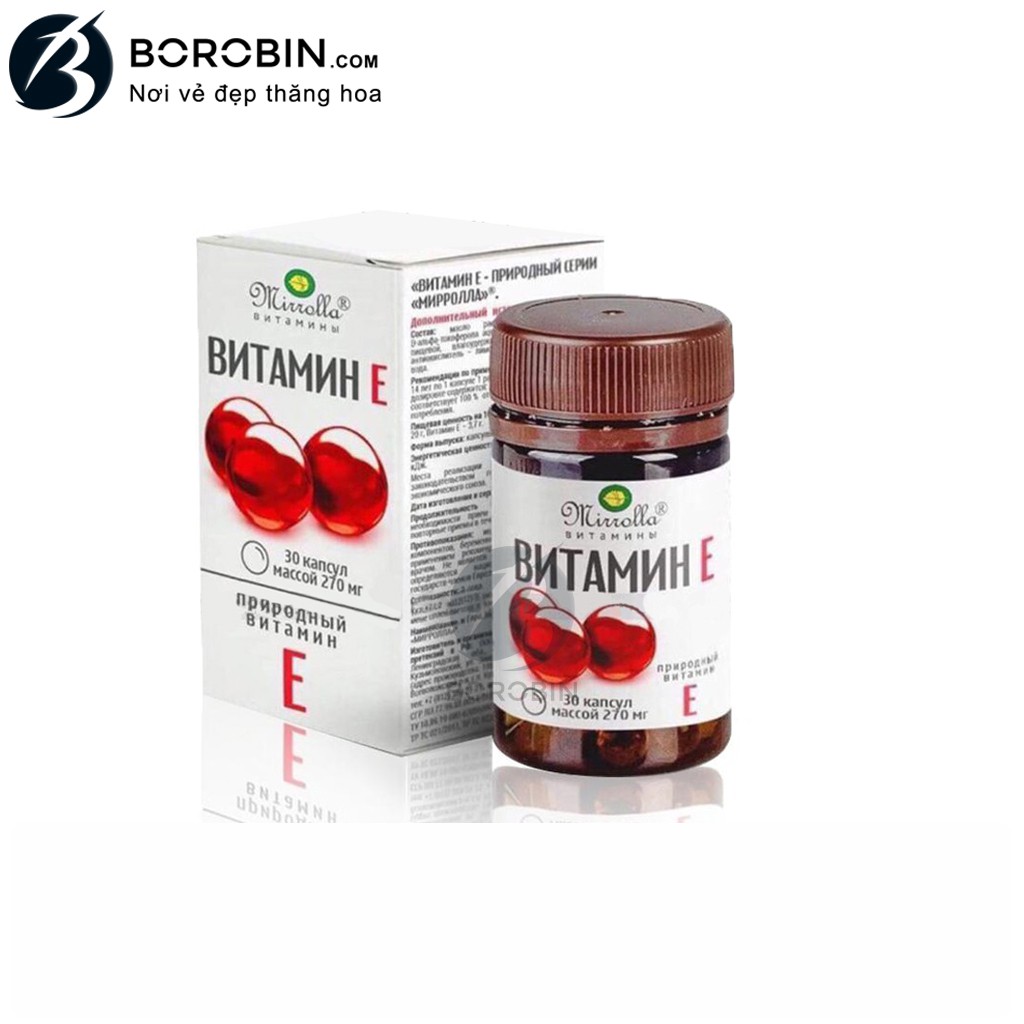 Vitamin E đỏ Nga ⚡FREESHIP⚡ Tái tạo da, ngăn ngừa lão hóa, mang đến vẻ đẹp trẻ trung, tự nhiên cho chị em phụ nữ