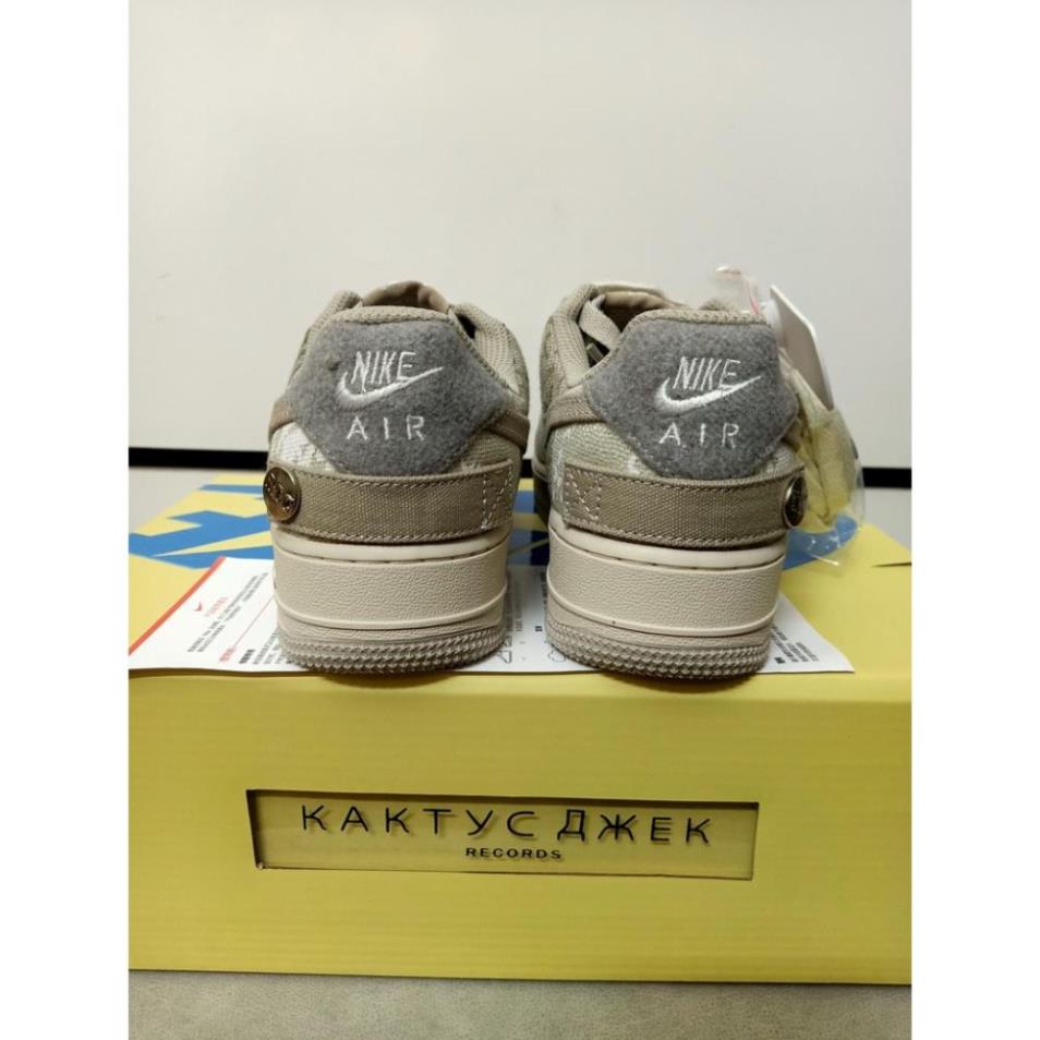 [HÀNG FULL BOX + BILL] Giày Thể Thao/ Sneaker Nam Nữ AF1 Travis Scott Grey White Trắng Xám | BigBuy360 - bigbuy360.vn