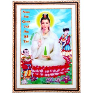 Tranh đính đá ! mẹ quan thế âm bồ tát