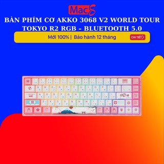 Bàn phím cơ AKKO 3068 v2 World Tour Tokyo R2 RGB – Bluetooth 5.0