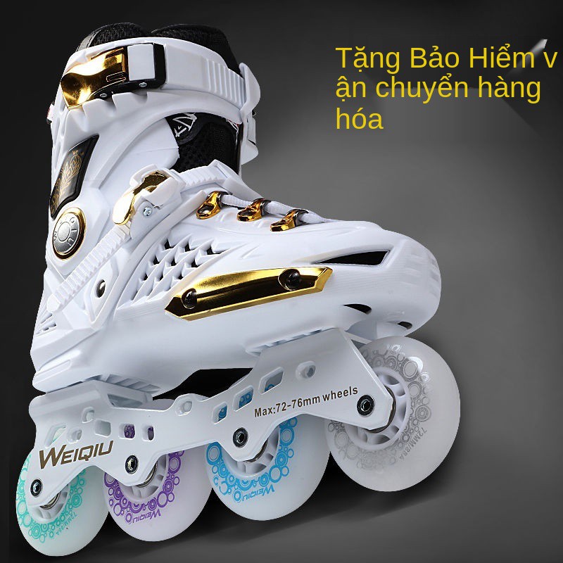 Giày trượt patin dành cho nam và nữ người lớn băng nội tuyến sinh viên đại học Yuemigao ưa thích bằng phẳng mới bắ