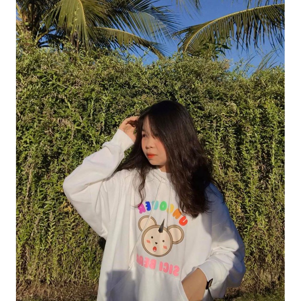 Áo hoodie Sici Uncover trắng đen nam nữ unisex - Gin store