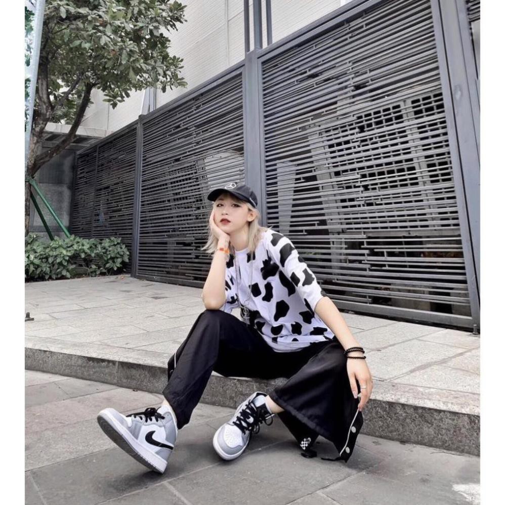 Áo thun bò sữa tay lỡ form rộng Unisex, áo bò sữa tay lỡ A244 | BigBuy360 - bigbuy360.vn