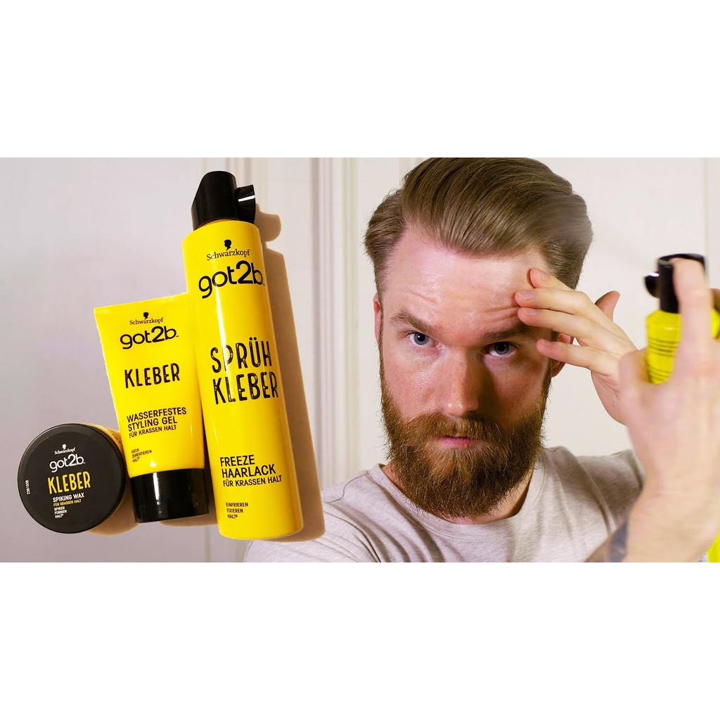 Sáp, Gel vuốt tóc nam Schwarzkopf Got2B Kleber Đức