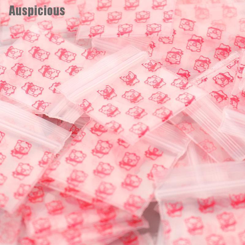 Set 100 túi zip nhựa mini đựng thuốc tiện lợi