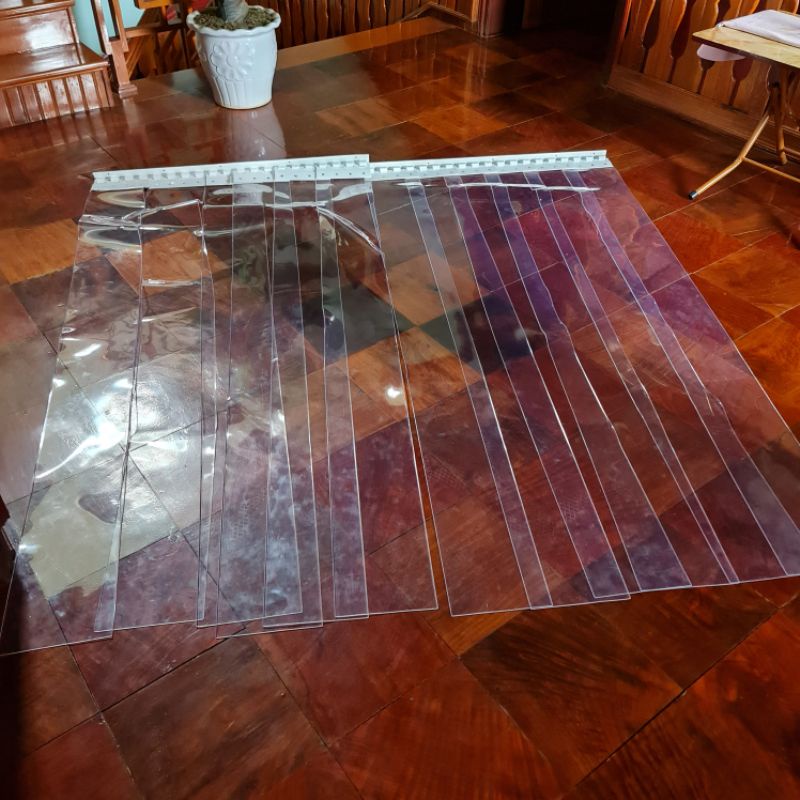 Rèm PVC 2mm Cách Nhiệt, Ngăn Lạnh Điều Hoà(rộng 1m9 cao 1m9)