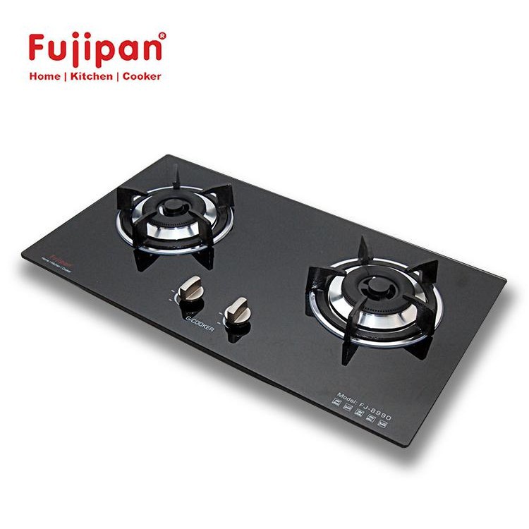 Bếp gas âm 2 lò Fujipan FJ-8990B (Đen)