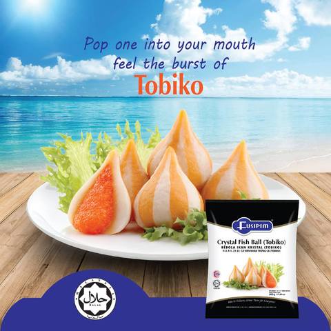 100g Cá viên nhân trứng cá ToBiKo hàng Malaysia