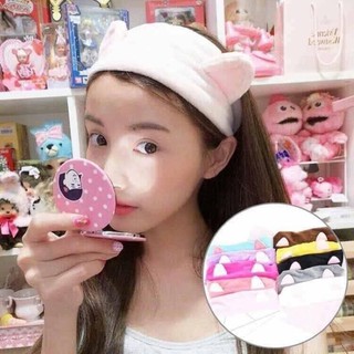 BĂNG ĐÔ MÈO VẢI NHUNG RỬA MẶT,CÀI TÓC