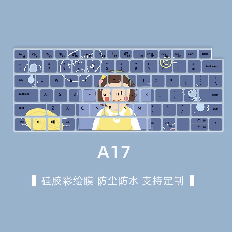 Phim Dán Bảo Vệ Bàn Phím Chống Bụi Bằng Silicon Họa Tiết Hoạt Hình Cho 14 "Dell Latitude 7420 7410 5420 5520 7420 7520 3320 3520 9510