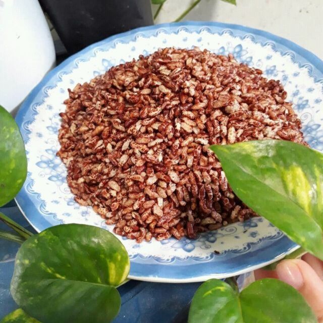 500g gạo lứt nguyên vị sấy giòn ăn liền healthy