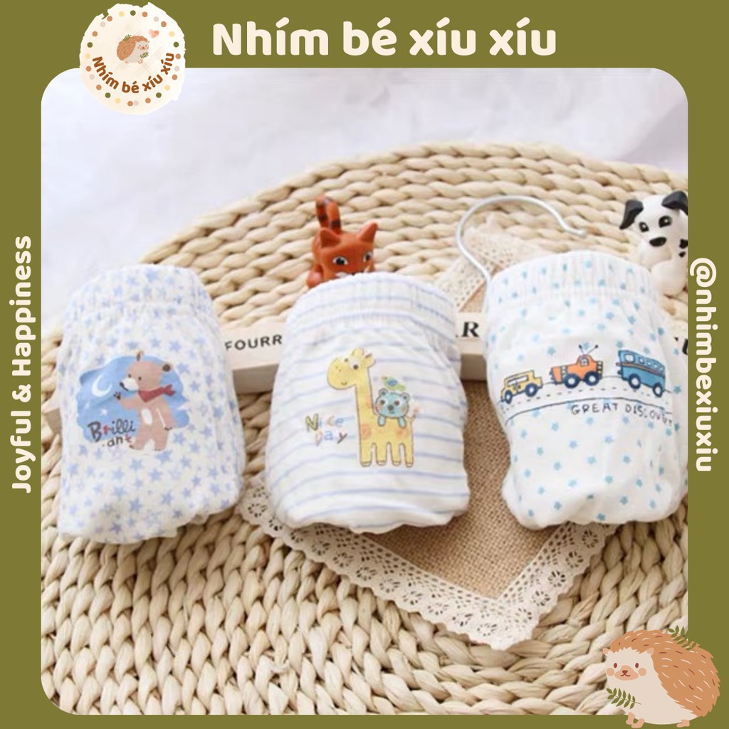 Quần sịp/Quần chip bé trai cotton organic hãng melimelo (12-25 kg) nhimbexiuxiu