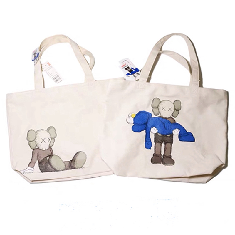 UNIQLO Kaws Túi vải Họa Tiết sesame street Dễ Thương Cho Nữ y7v9