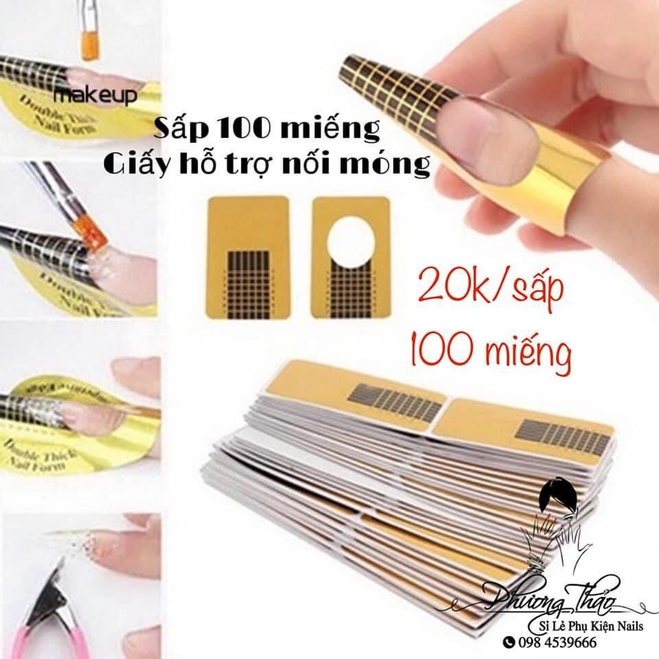Giấy form móng đắp gel , đắp bột