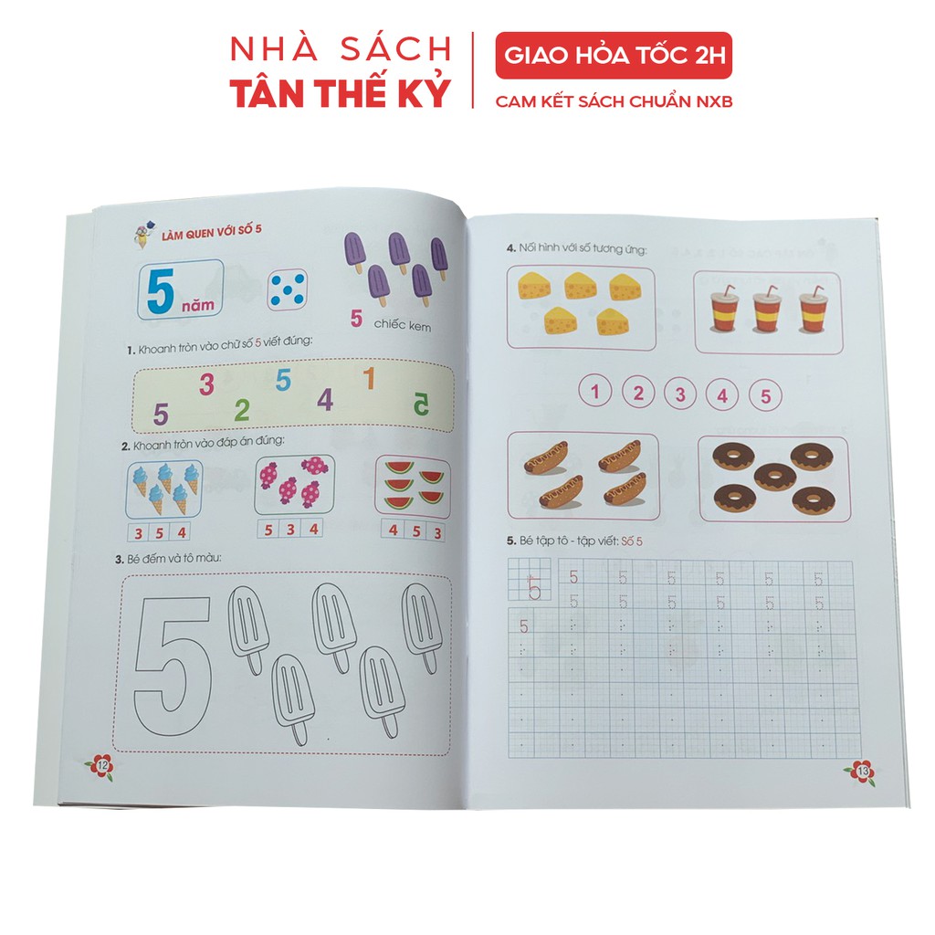 Sách Bé học toán (Hành trang cho bé tự tin vào lớp 1)