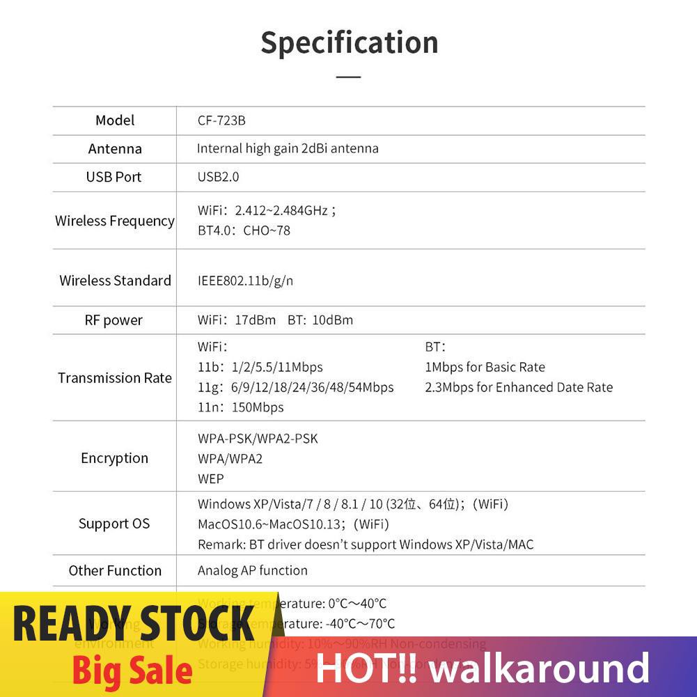 Usb Wifi Wifi Comfast Cf-723B 2 Trong 1