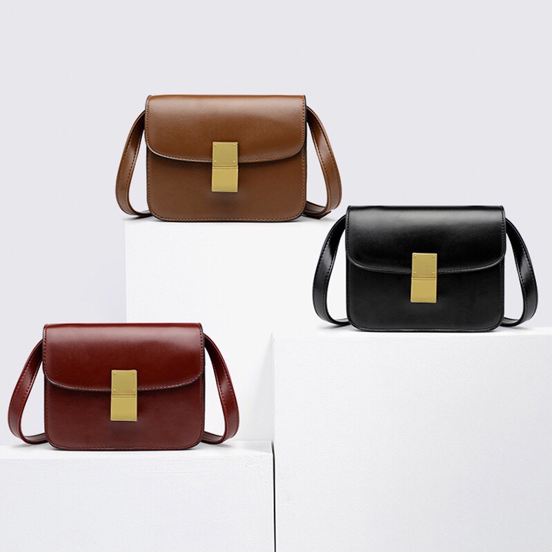 Túi Đéo Chéo Vintage Da Mềm Mịn, Form Chuẩn Size 20cm - Mã T011