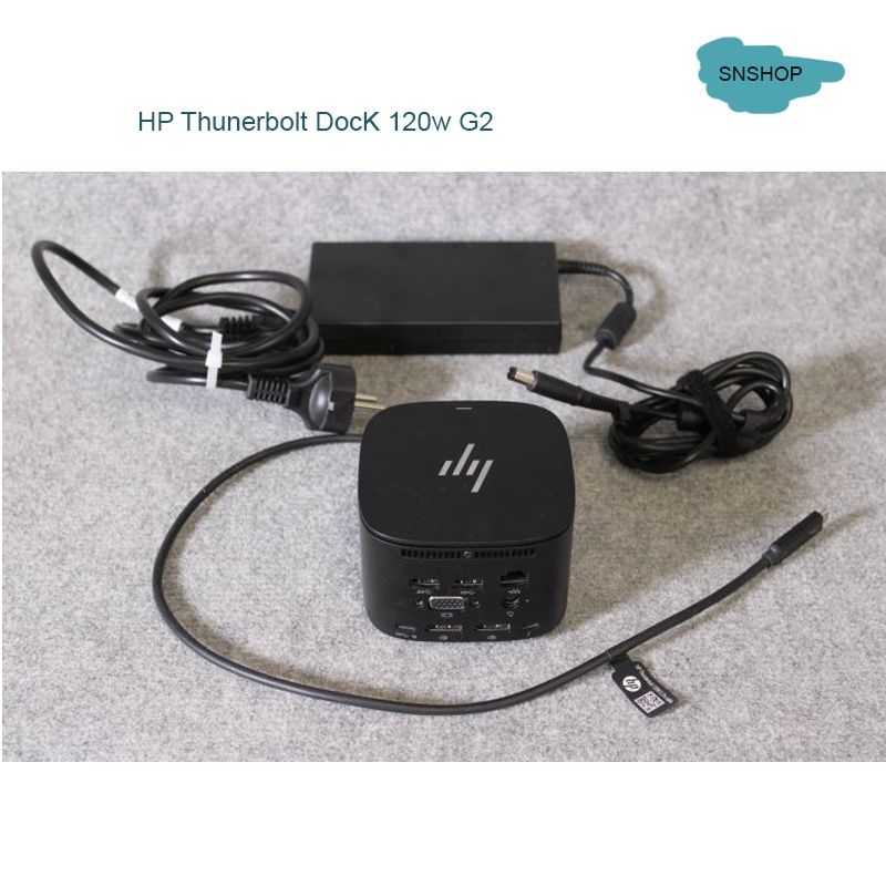 Hub HP Thunderbolt Dock 120W G2  Xuất 4 Màn Hình Riêng Biệt,Thêm Cổng Kết Nối Cho Laptop HP ELite, Zbook