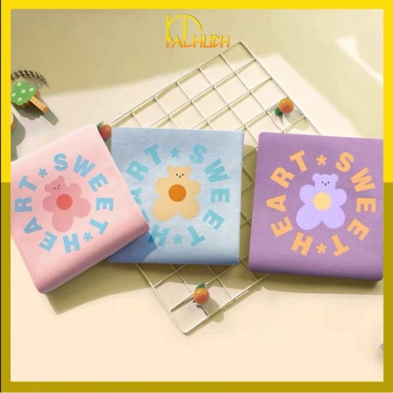 ÁO THUN TAY LỠ FORM RỘNG IN SWEET HEART GẤU BAO ĐẸP