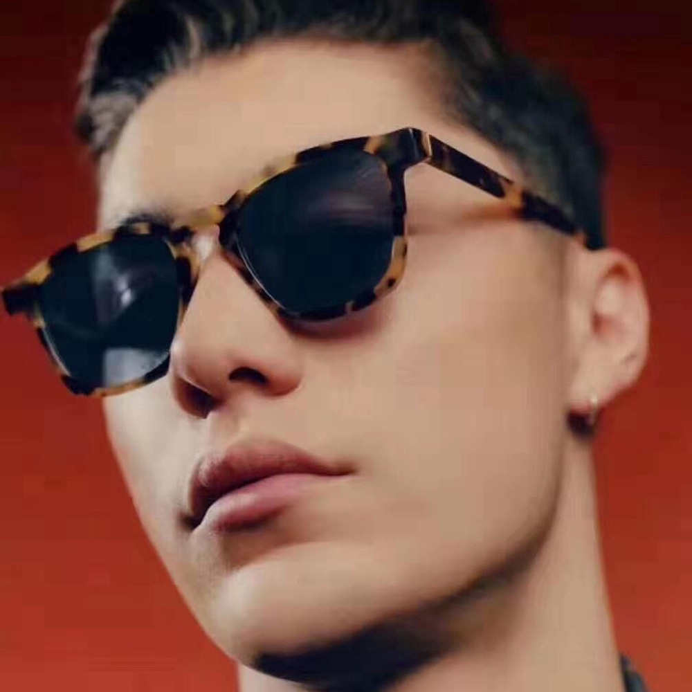 Kính mát thời trang Hàn Quốc khung vuông trong suốt màu thạch HD có hộp cho nam &amp; nữ