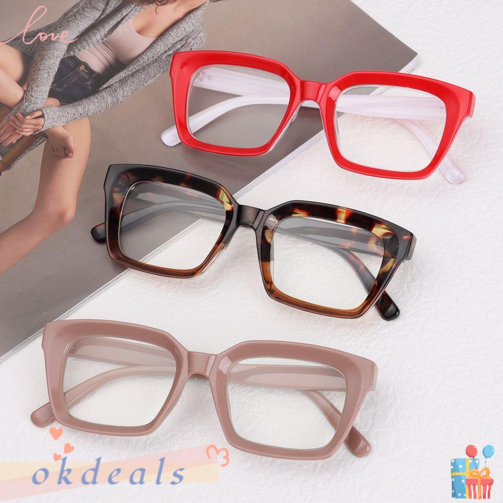 Kính Đọc Sách Gọng Vuông Lớn Thời Trang