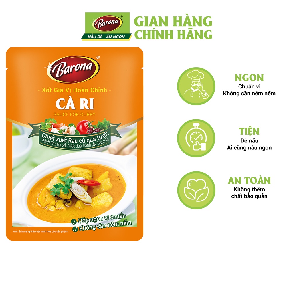 Gia Vị Barona 80g ướp ngon chuẩn vị không cần nêm nếm