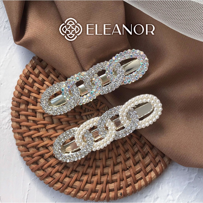 Cài tóc nữ Eleanor Accessories đính đá ngọc trai nhân tạo nhiều vòng phụ kiện tóc 3888