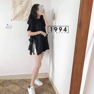 Áo thun xẻ nơ buộc 2 bên hông