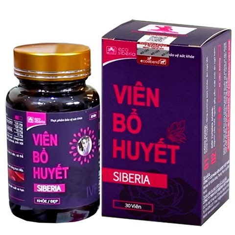 Viên Bổ Huyết Siberia – Hỗ trợ bổ huyết, tăng cường sức khỏe (Lọ 30 viên)