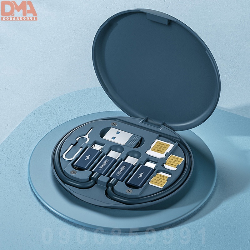 Bộ dây sạc nhanh 60W,cáp truyền dữ liệu rút gọn Remax (RC-190)