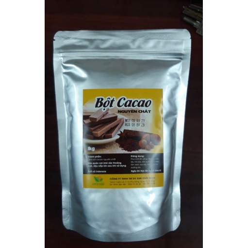 Bột ca cao nguyên chất Indonesia Gói 500gr