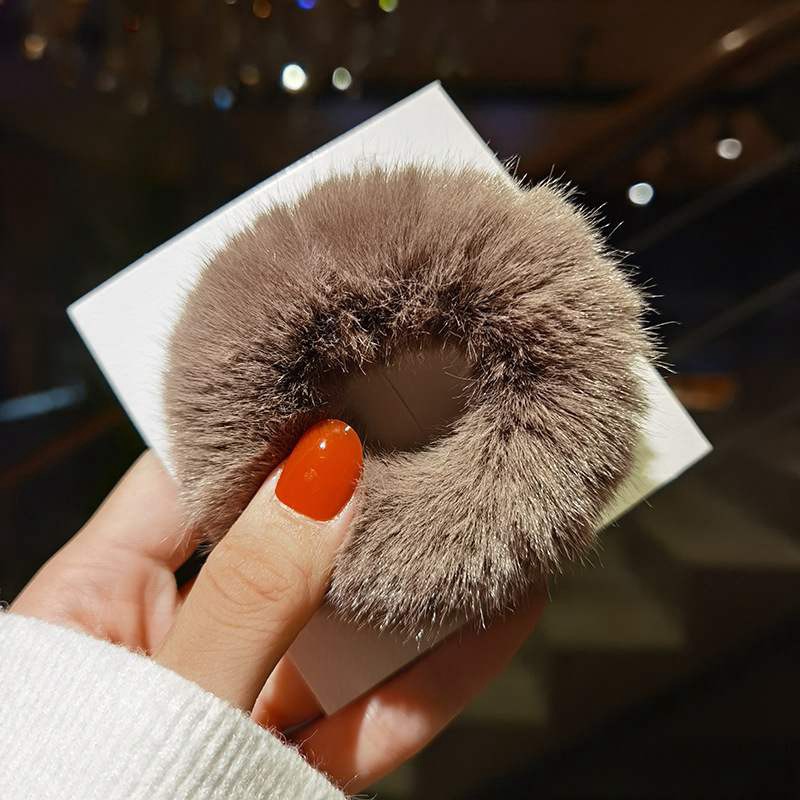 South Korea's new autumn and winter girl cute macaron head rope B0037