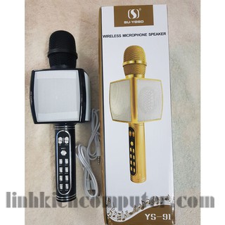 Micro Karaoke YS91 kiêm loa bluetooth, âm thanh hay, loa to - Micro karaoke bluetooth YS-91