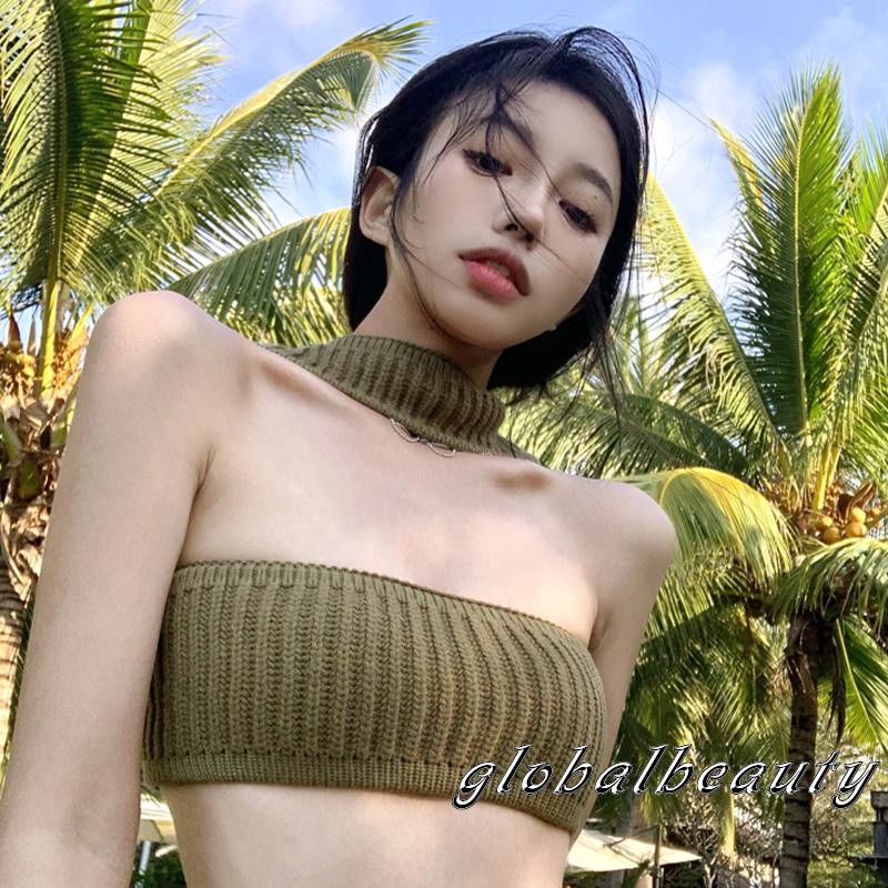 Áo Croptop Không Tay Hở Lưng Màu Trơn Cho Nữ La8-YS-YS