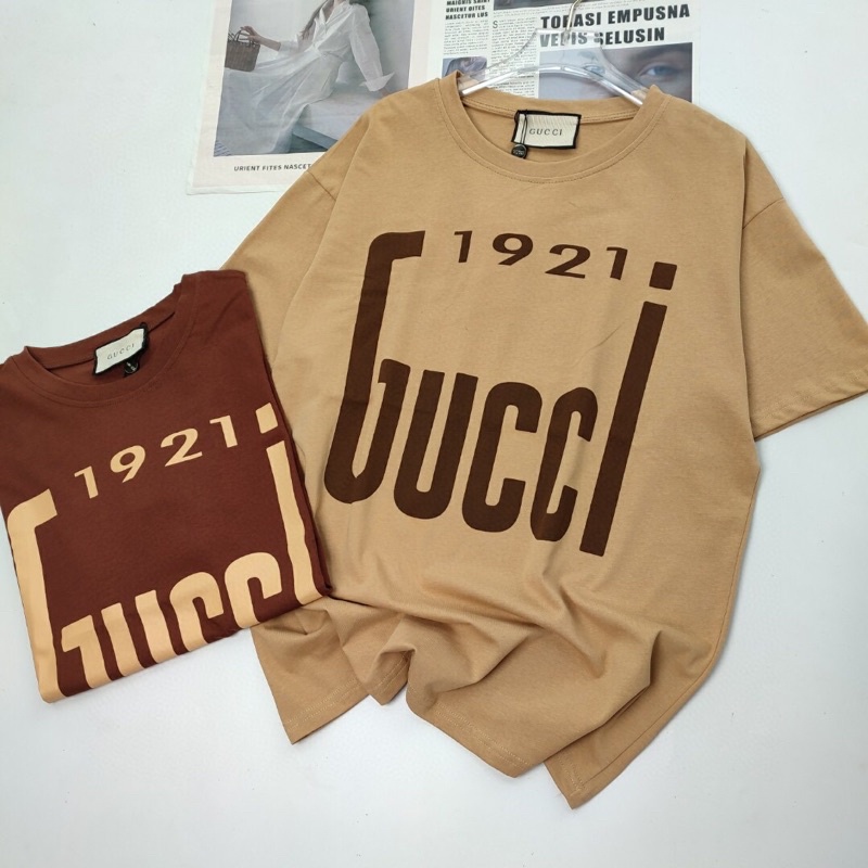 Áo thun nữ ngắn tay cao cấp form rộng thương hiệu Gucci GG/GC có 2 size chất liệu vải mềm mại thoải mái !