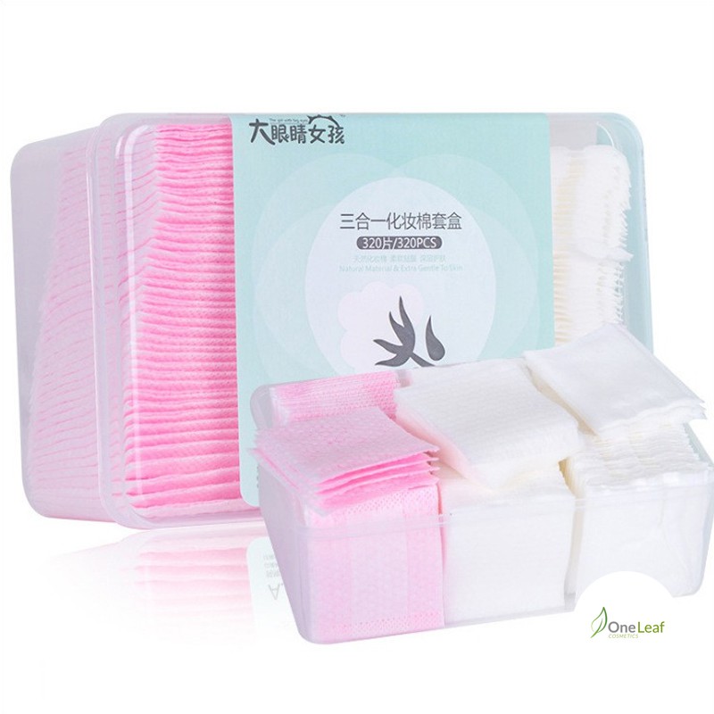 Hộp Bông tẩy trang 320 miếng siêu xịn loại 1 OL928