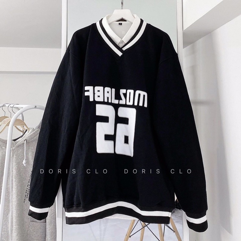 [VIDEO ẢNH THẬT] Áo Sweater Nỉ Cổ Tim Số 62 Form Rộng Unisex Phong Cách Ulzzang Chất Nỉ Ngoại