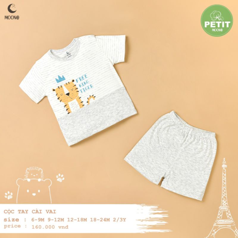 Moon -  Bộ cộc cài vai Moon petit cho bé 6-16kg