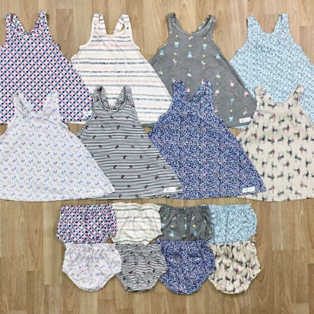 Combo váy thun kèm chip