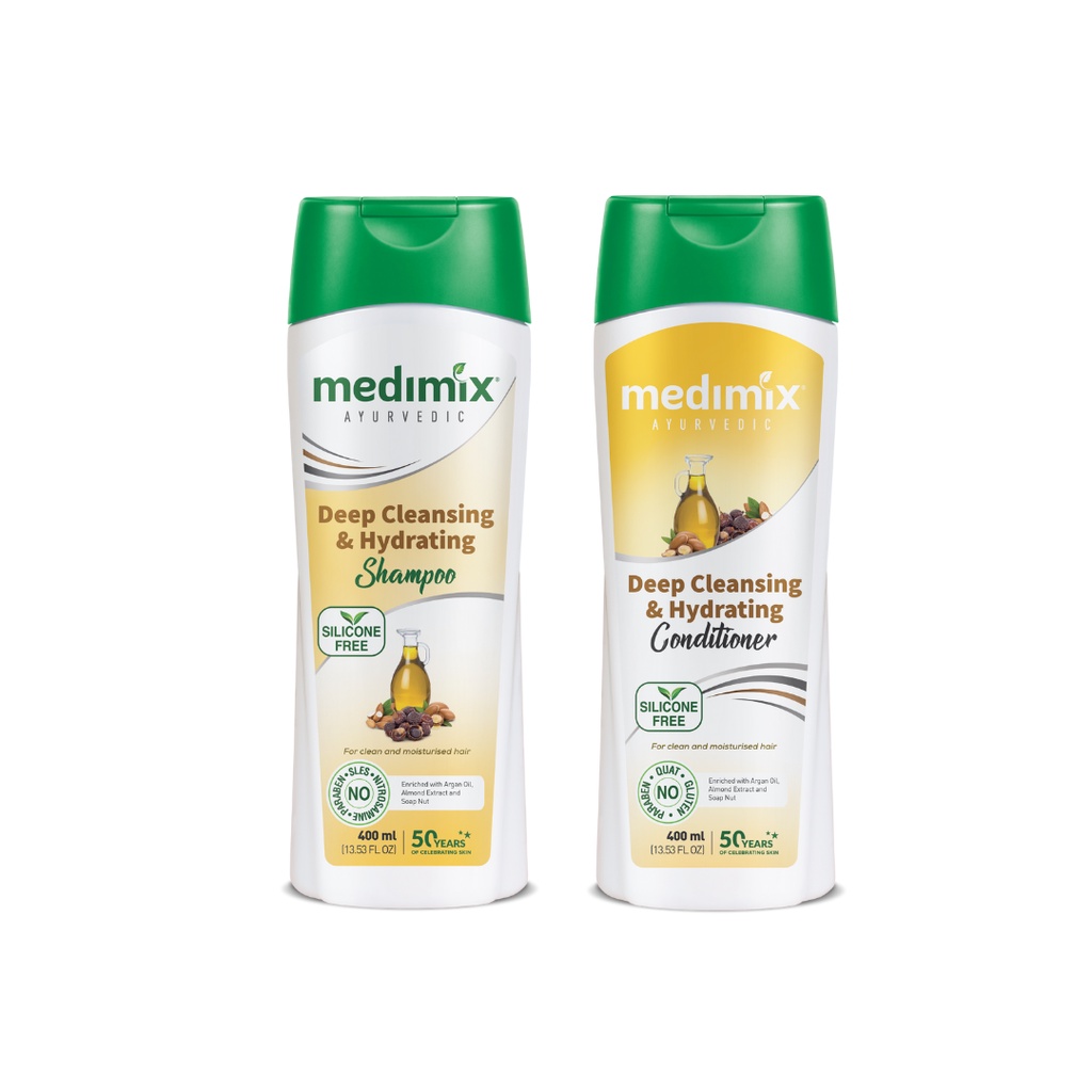 Combo dầu gội và dầu xả Medimix thảo dược 400ml/chai