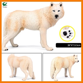 Mô Hình Chú Chó Sói Dùng Để Trang Trí Bằng Pvc 20cm Độc Đáo