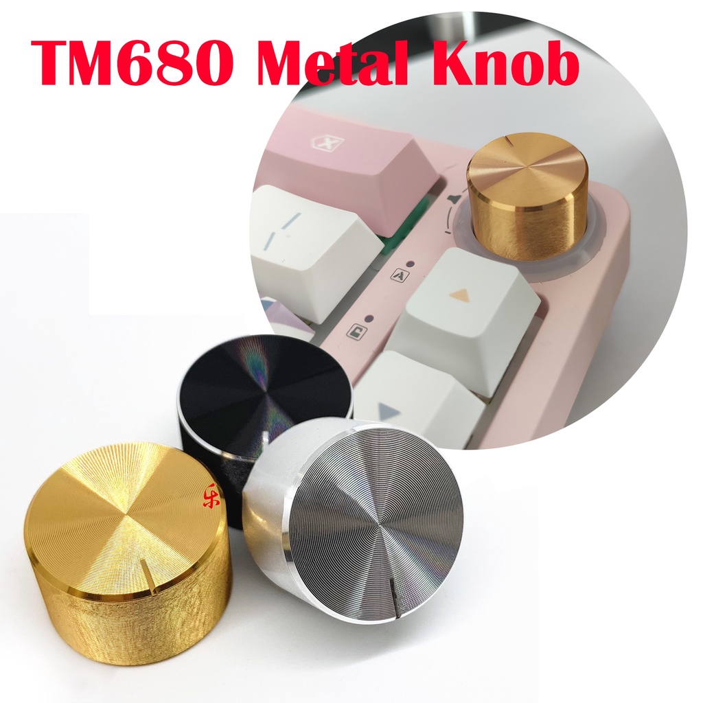 Knob kim loại cho bàn phím cơ TM680,NJ68,MK66,VN66,G66 núm vặn tăng giảm âm lượng bằng kim loại
