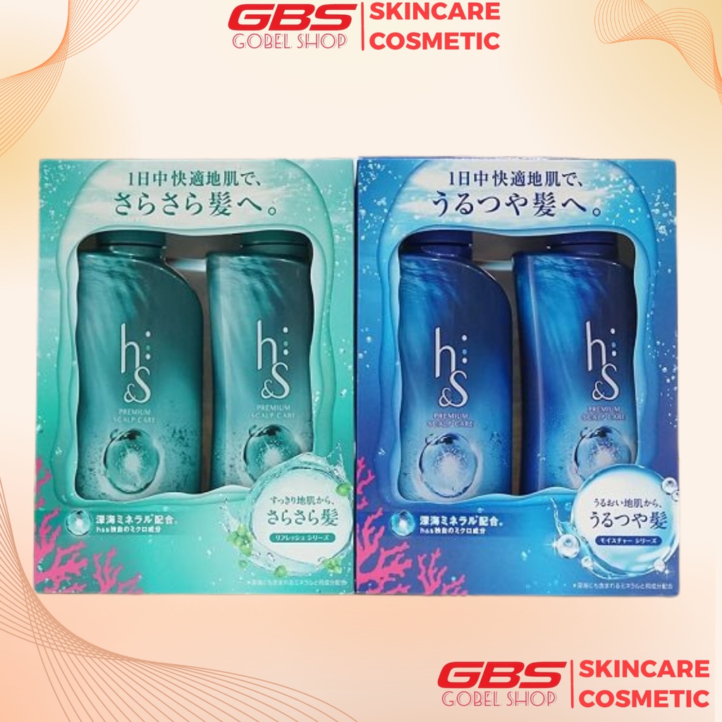 Bộ Dầu Gội Xả Giảm Gàu HS Nhật Bản 370ml