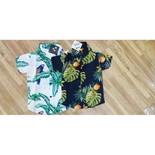 Áo hoa lá đi biển cho bé trai summer15